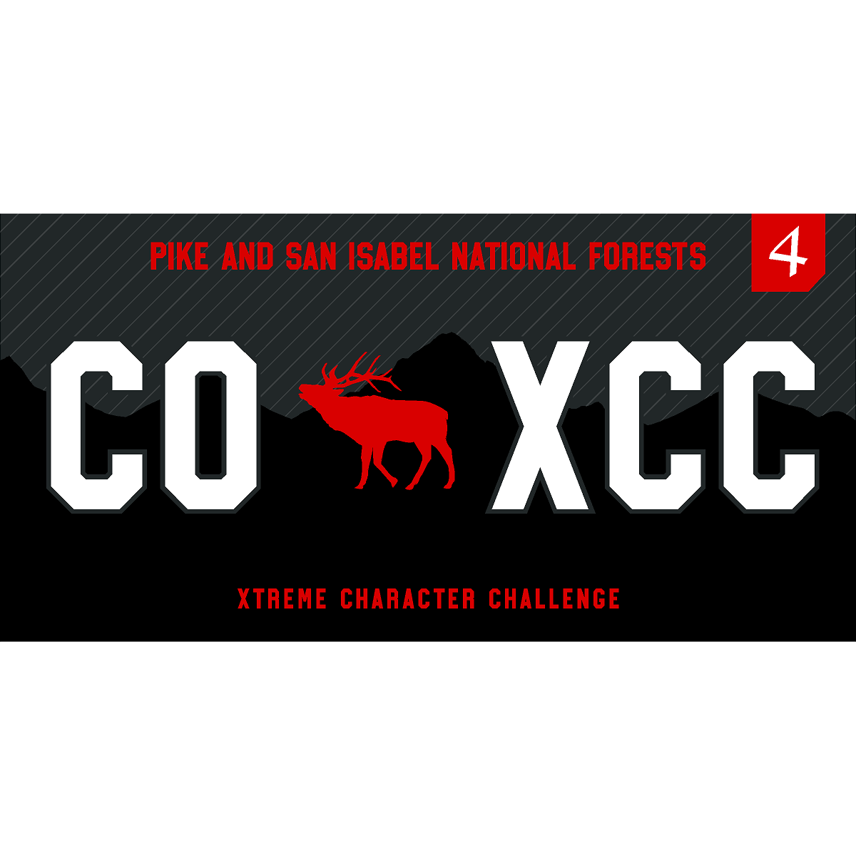 4M License Plate with XCC Location Design