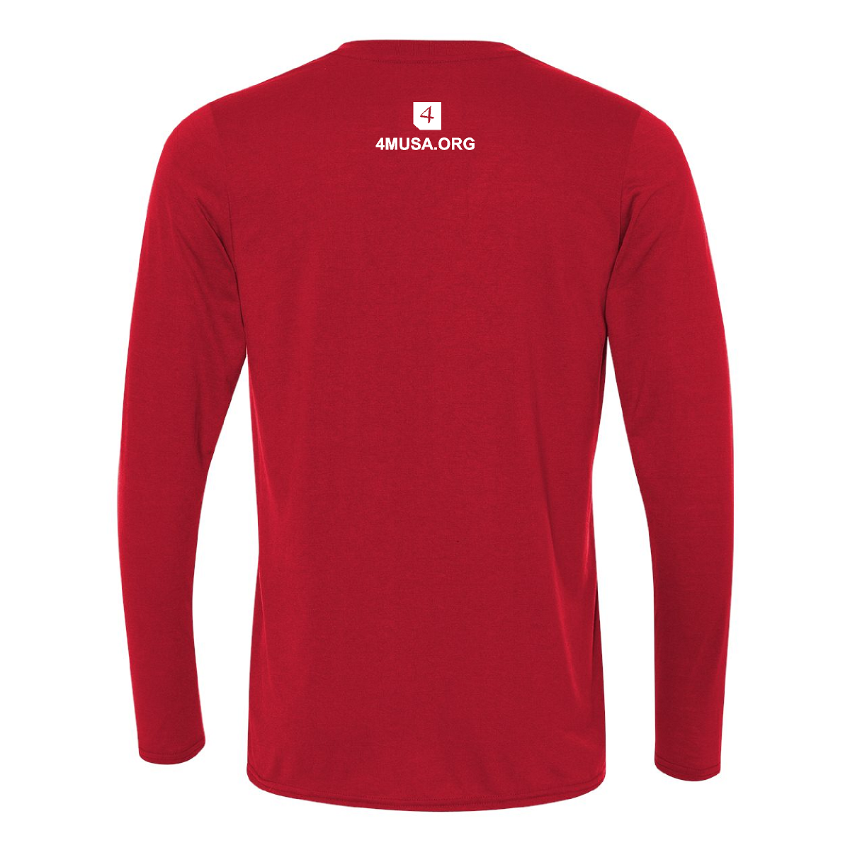 Men's Red 4M Long Sleeve Tee