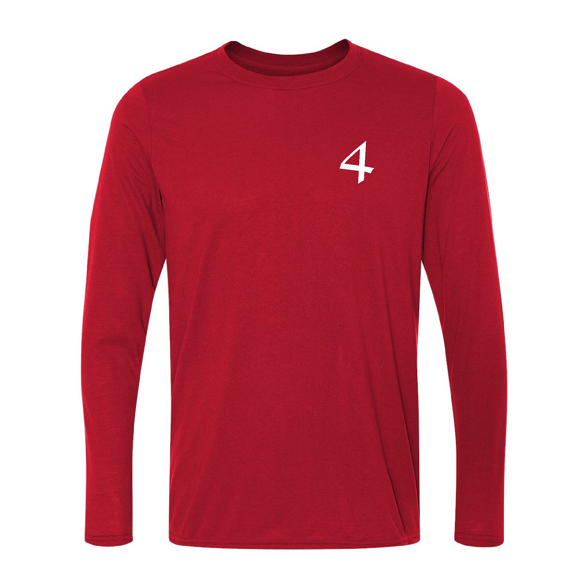 Men's Red 4M Long Sleeve Tee