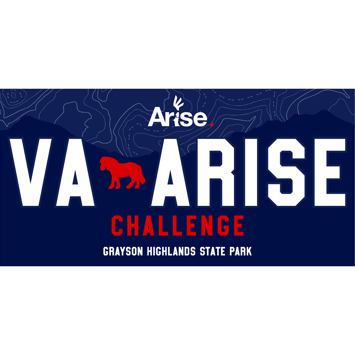 Arise License Plate with Location Design