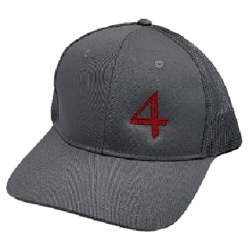 Snapback Trucker Cap With 4M Logo - Gray