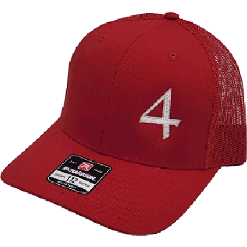 Snapback Trucker Cap With 4M Logo - Red